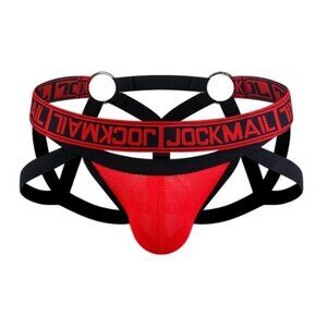 JOCKMAIL SPIDER JOCKSTRAP red large